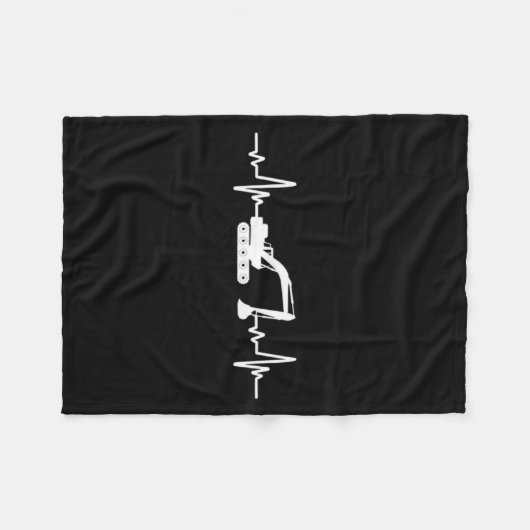 Couverture Polaire Construction Heart Valentines Day Construcion Site (Devant (Horizontal))