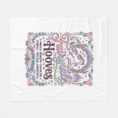 Couverture Polaire Conte de fées licorne sabots Création originale de (Devant (Horizontal))