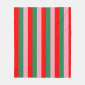 Couverture Polaire Contemporary Christmas Stripes  (Devant)