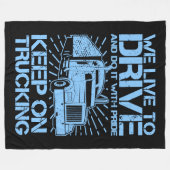 Couverture Polaire Continuer sur le camionnage 18 Roue Bleu (Devant (Horizontal))