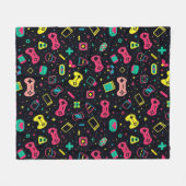 Couverture Polaire Contrôleurs de jeu vidéo et Motif de jouets (Devant (Horizontal))