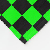 Couverture Polaire Contrôleurs verts noirs et au néon nommés (Coin)