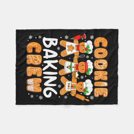Couverture Polaire Cookie Baking Crew Christmas Funny Gingerbread Lov (Devant (Horizontal))