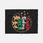 Couverture Polaire Cookie Baking Crew Funny Pajamas Famille Noël Chri (Devant (Horizontal))