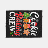 Couverture Polaire Cookie Baking Crew Gingerbread Xmas Holiday Cookie (Devant (Horizontal))