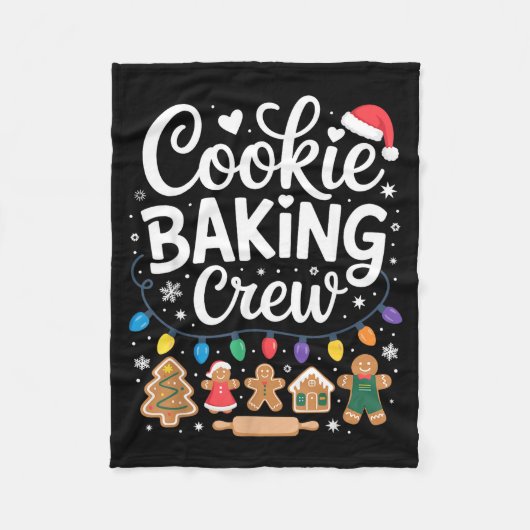 Couverture Polaire Cookie Baking Crew Holiday Squad Gingerbread Chris (Devant)
