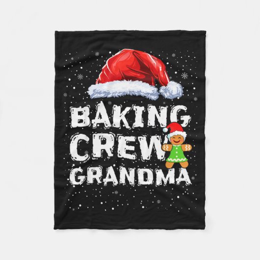 Couverture Polaire Cookie Baking Crew Shirt Grandma Matching Christma (Devant)
