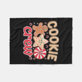 Couverture Polaire Cookie Crew Gingerpain de Noël Squad Famille Bak (Devant (Horizontal))