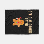 Couverture Polaire Cookie Eater Funny Christmas Couples Matching (Devant (Horizontal))