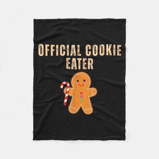 Couverture Polaire Cookie Eater Funny Christmas Couples Matching (Devant)
