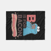 Couverture Polaire Cookie Monster B Is For Bacon  (Devant (Horizontal))