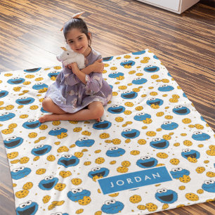 Couverture Polaire Cookie Monster C est pour motif de cookie