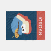 Couverture Polaire Cookie Monster Camp Cookies | Ajouter Votre Nom (Devant (Horizontal))