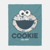 Couverture Polaire Cookie Monster | Cookie depuis 1969 (Devant)