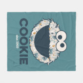 Couverture Polaire Cookie Monster | Cookie depuis 1969 (Devant (Horizontal))