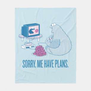 Couverture Polaire Cookie Monster Désolé, J'Ai Des Plans