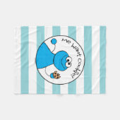 Couverture Polaire Cookie Monster Doodley Graphisme (Devant (Horizontal))