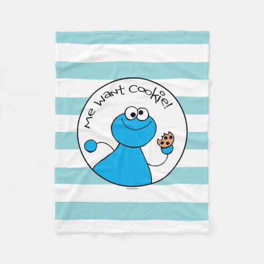 Couverture Polaire Cookie Monster Doodley Graphisme (Devant)