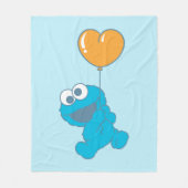 Couverture Polaire Cookie Monster Heart Balloon (Devant)