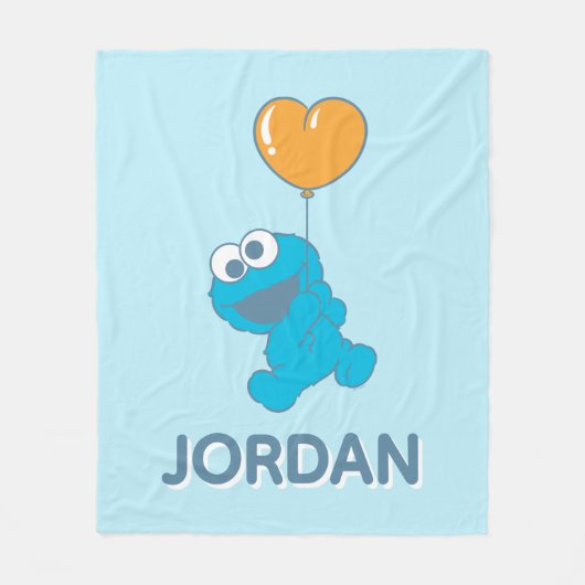Couverture Polaire Cookie Monster Heart Balloon (Devant)