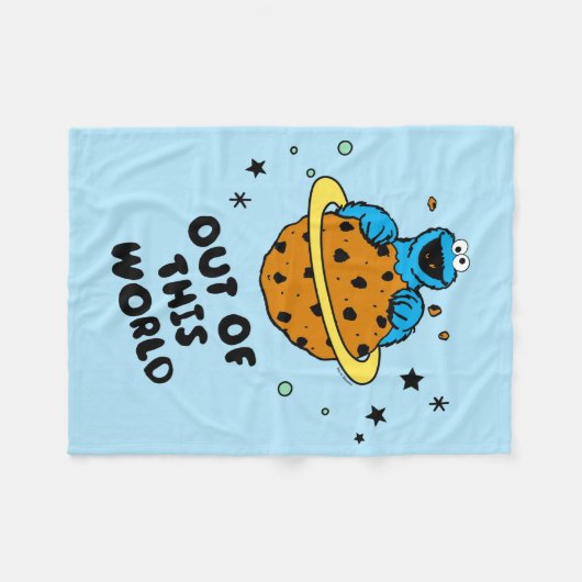 Couverture Polaire Cookie Monster | Hors de ce monde (Devant (Horizontal))