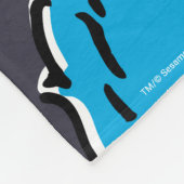 Couverture Polaire Cookie Monster mangeant tous les cookies (Coin)