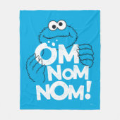 Couverture Polaire Cookie Monster | Om Nom Nom ! (Devant)