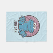 Couverture Polaire Cookie Monster | Om Nom Nom Nom (Devant (Horizontal))