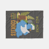Couverture Polaire Cookie Monster | Randonnée Pour Les Cookies (Devant (Horizontal))