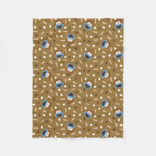 Couverture Polaire Cookie Monster S'mores Motif