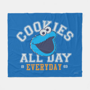 Couverture Polaire Cookie Monster tous les jours