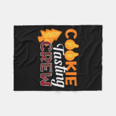 Couverture Polaire Cookie Tasting Crew - Funny Plaid Christmas (Devant (Horizontal))