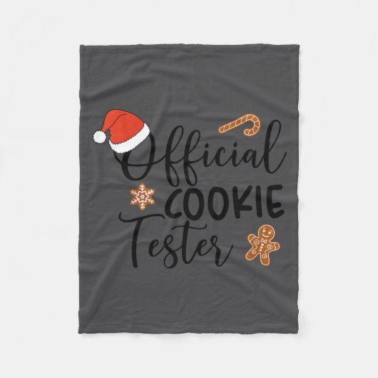 Couverture Polaire Cookie Tester &amp; Cookie Baker Funny Christmas C (Devant)