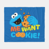 Couverture Polaire Cookie Wants Cookie (Devant (Horizontal))