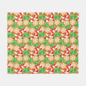 Couverture Polaire Cookies de Noël (Devant (Horizontal))