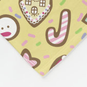Couverture Polaire Cookies Noël Jaune (Coin)