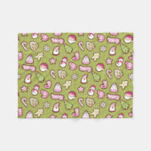 Couverture Polaire Cookies Vert Noël (Devant (Horizontal))