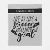 Couverture Polaire cool ajouter nom soccer sports (Devant)