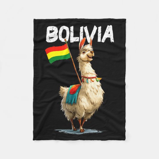Couverture Polaire Cool Bolivian Llama Costume For Bolivia Lovers (Devant)
