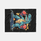 Couverture Polaire Cool Boxing Gloves With Dinosaur  (Devant (Horizontal))