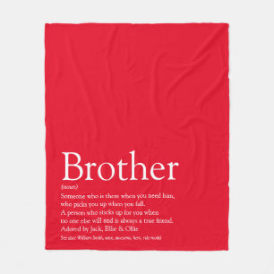 Couverture Polaire Cool Brother Definition Quota Modern Red Fun