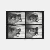 Couverture Polaire Cool Capybara With Sungles Photobooth Funny Rodent (Devant (Horizontal))