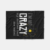 Couverture Polaire Cool Chemistry Geek Quote Jokes I'm Not Crazy My M (Devant (Horizontal))