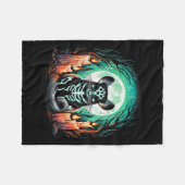 Couverture Polaire Cool Chinchilla Skeleton Halloween Christmas Birth (Devant (Horizontal))