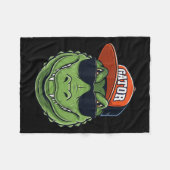 Couverture Polaire Cool Crocodile Animal Gator Graphic With Cap And S (Devant (Horizontal))