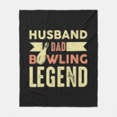 Couverture Polaire Cool Dad Husband Bowling Legend  (Devant)