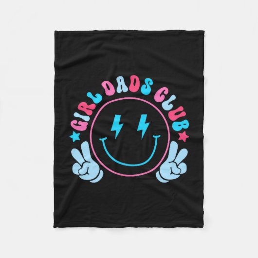 Couverture Polaire Cool Dads Club Father's Day From Daughter Son Funn (Devant)