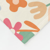 Couverture Polaire Cool D'Apparence Florale Abstraite (Coin)