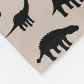 Couverture Polaire Cool Dino Dinosaures Silhouettes (Coin)