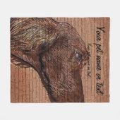 Couverture Polaire Cool et beautiful, Irish Setter Dog (Devant (Horizontal))